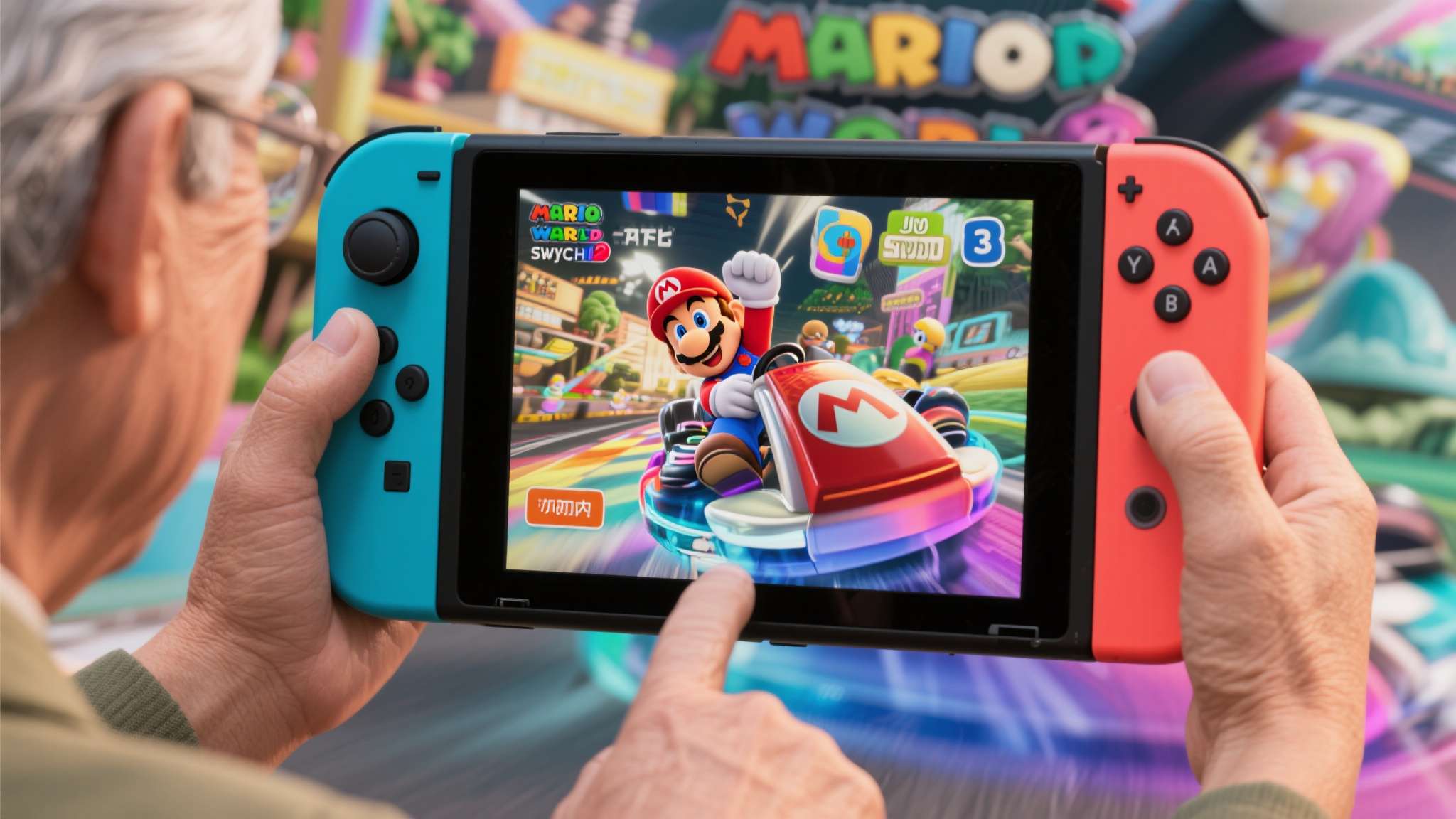 Switch2的操作逻辑极为简洁，Joy-Con手柄的按键功能清晰，不需要记忆复